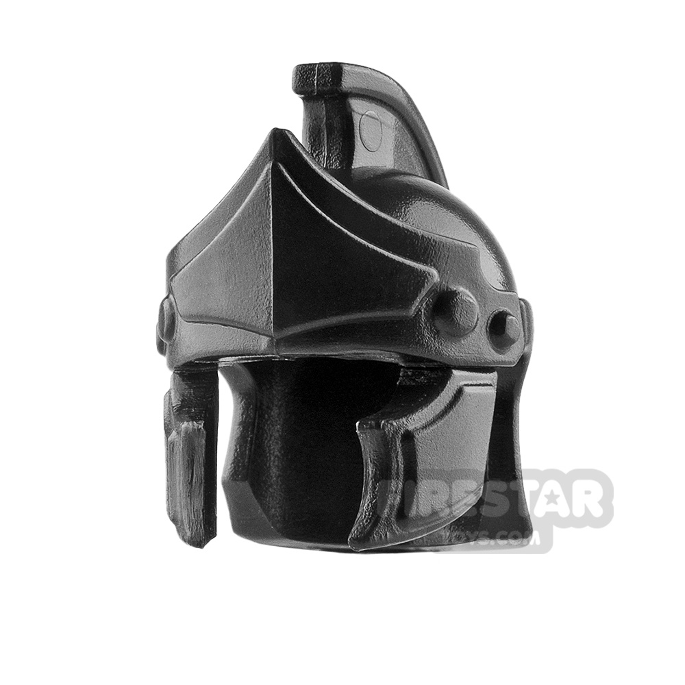 BrickWarriors Minifigure Headgear Greco Roman HelmetBLACK
