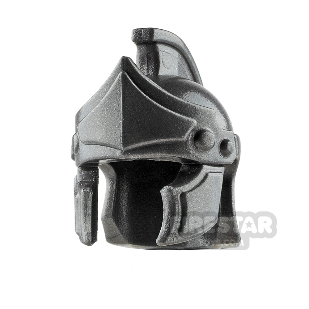 BrickWarriors Minifigure Headgear Greco Roman HelmetSTEEL