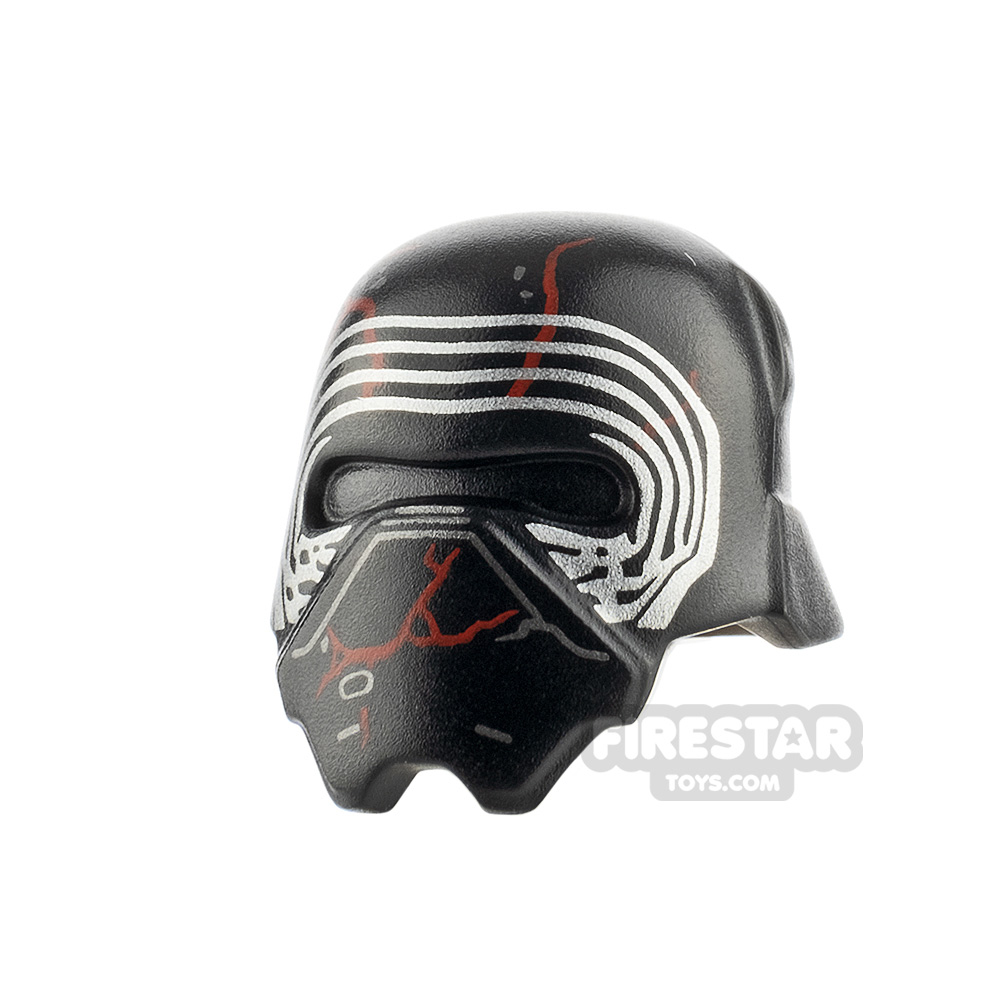 Details about   LEGO Star Wars Minifigurw Helmet Headgear Helmet Kylo Ren Pattern Black New 