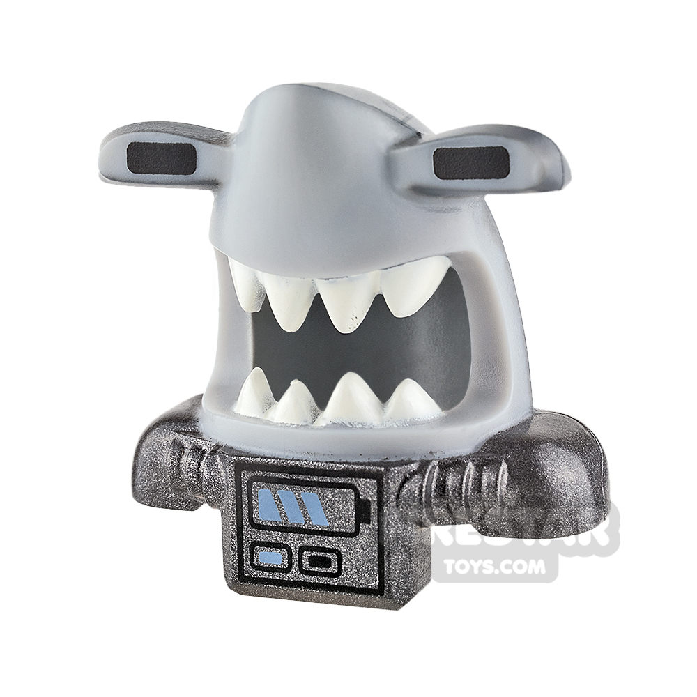 LEGO - Shark Scuba Head Cover with Battery Pack - Light Blueish Gray