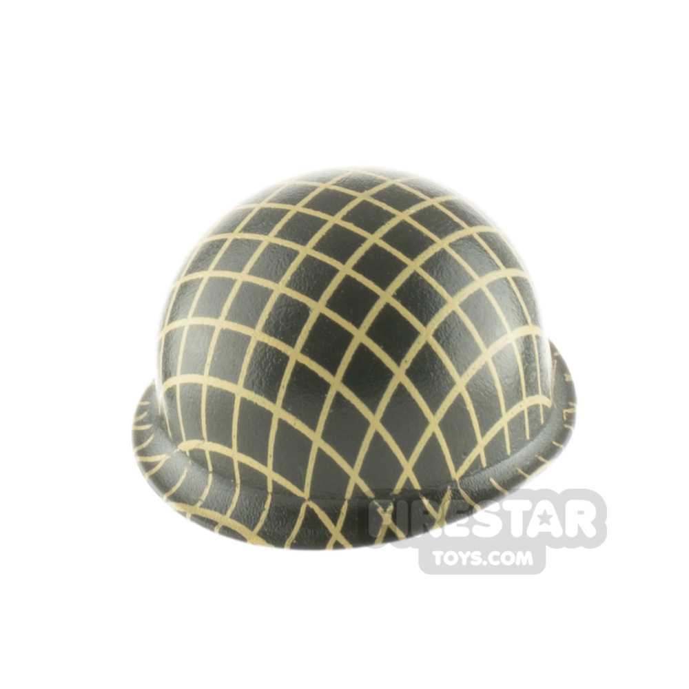 Minifigure Headgear Army Helmet NettedARMY GREEN