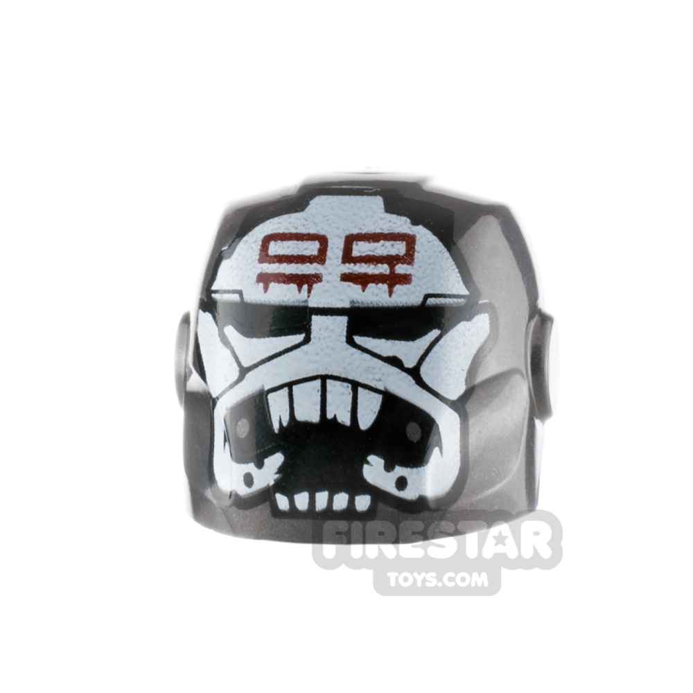 LEGO Minifigure Headgear Skull Helmet with TeethWHITE