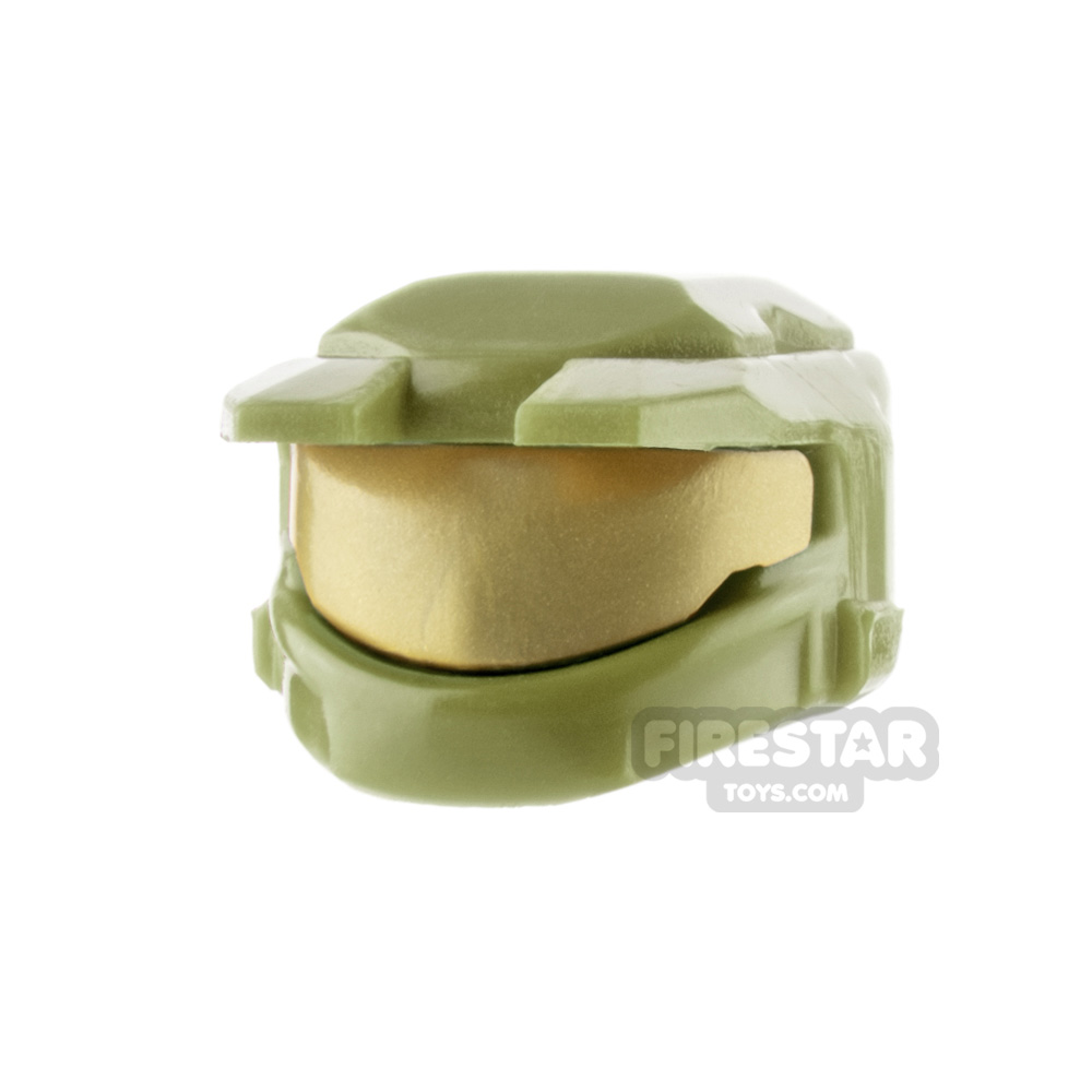 BrickTactical Space Marine Helmet Gold VisorOLIVE GREEN