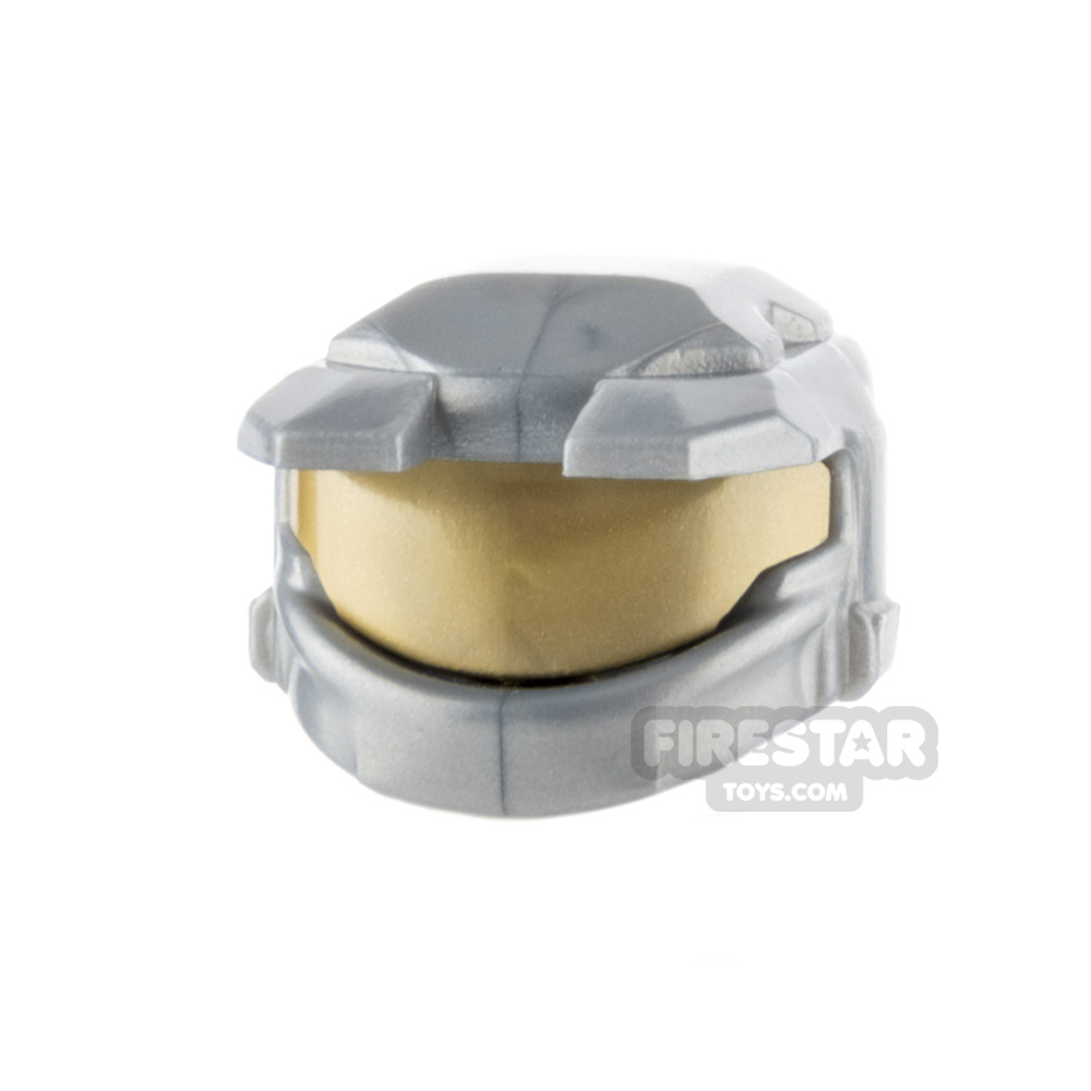 BrickTactical Space Marine Helmet Gold VisorMETALLIC SILVER