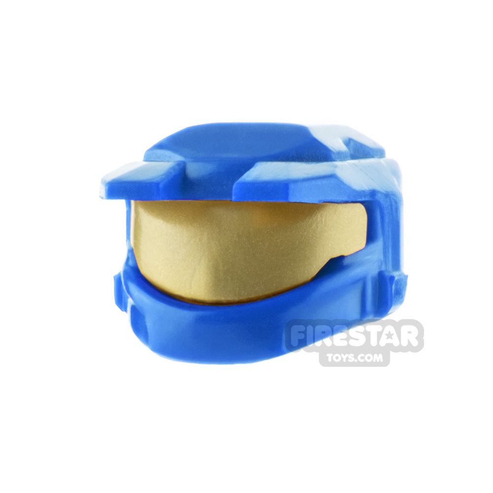 BrickTactical Space Marine Helmet Gold VisorBLUE