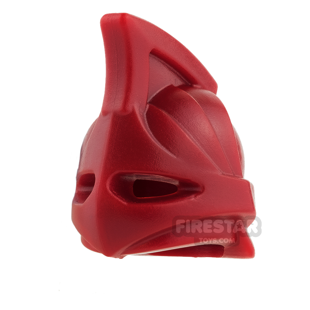 BrickWarriors - Rhino Helmet - Dark Red