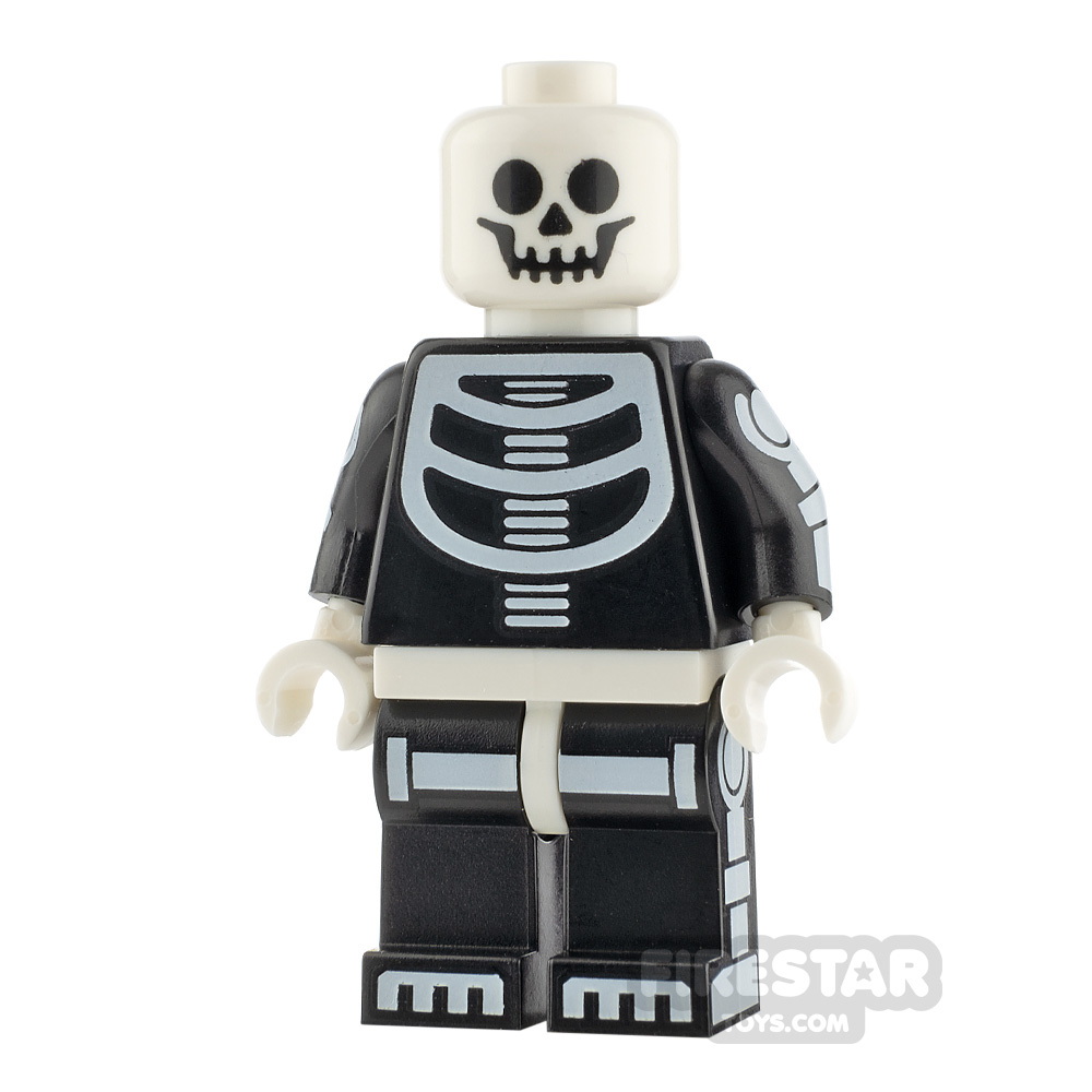 LEGO City Minifigure Skeleton Guy White Head