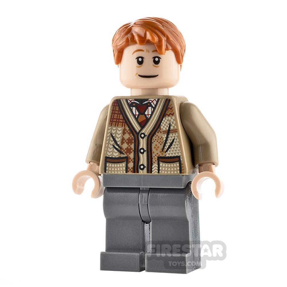LEGO Harry Potter Minifigure Arthur Weasley Dark Tan Sweater