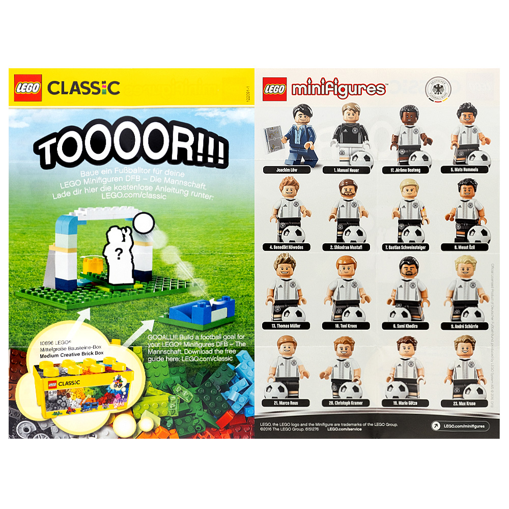 LEGO German Football Team Collectable Leaflet