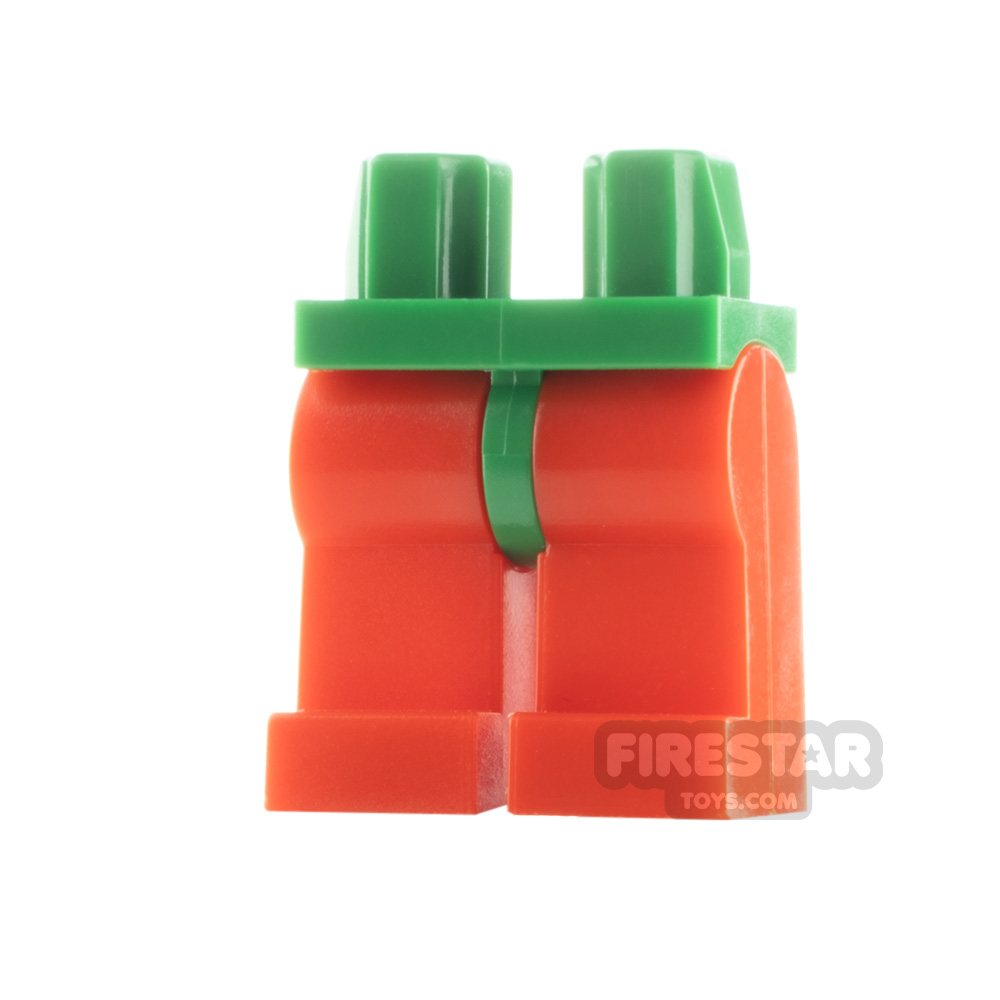 LEGO Minifigure Legs Plain with Green HipsRED