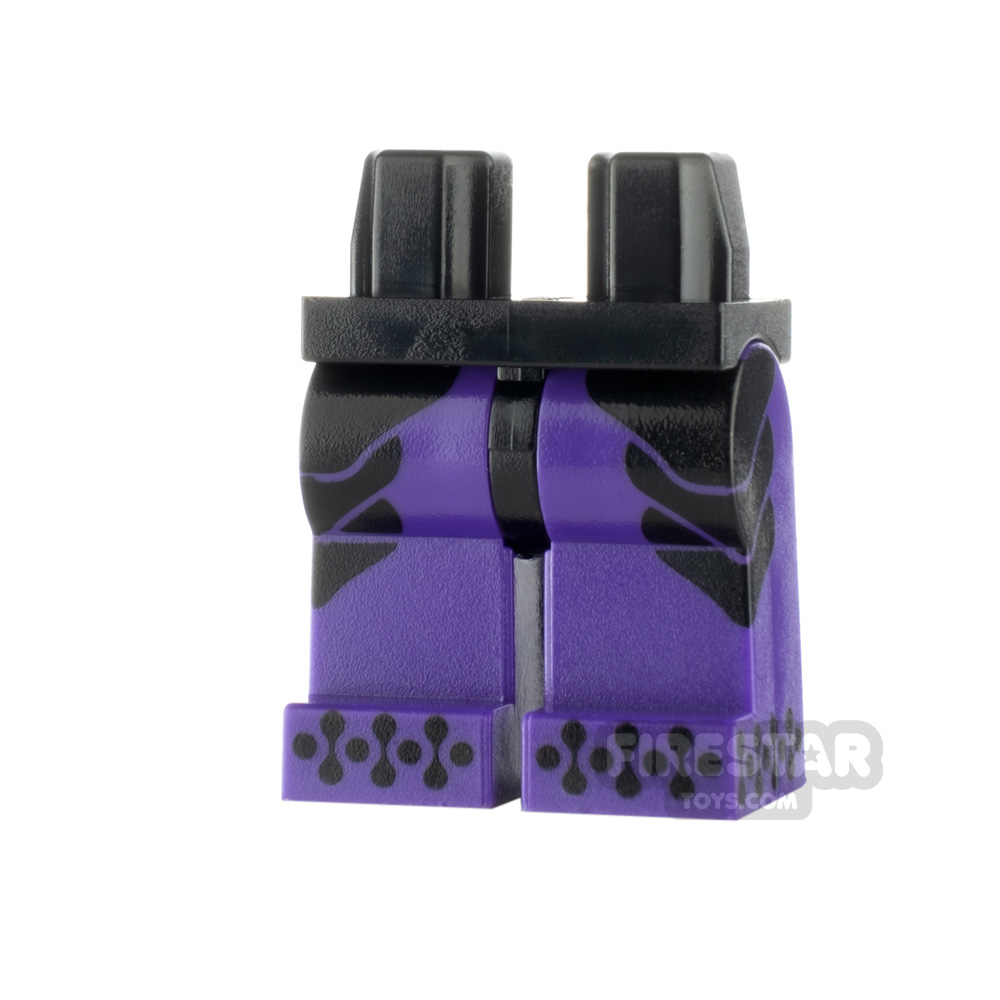 LEGO Minifigure Legs Black Side Panels and Dotted ToesBLACK
