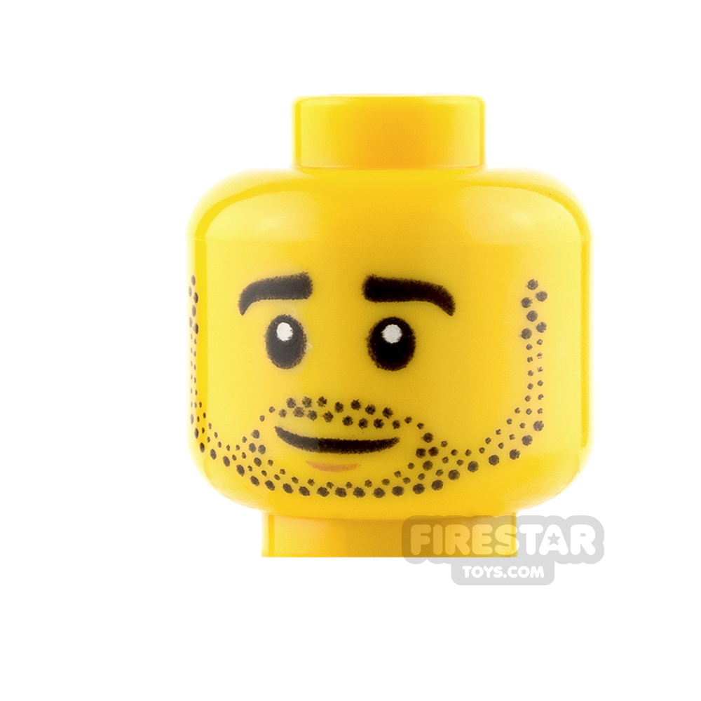 additional image for LEGO Mini Figure Heads - Stubble And Smile