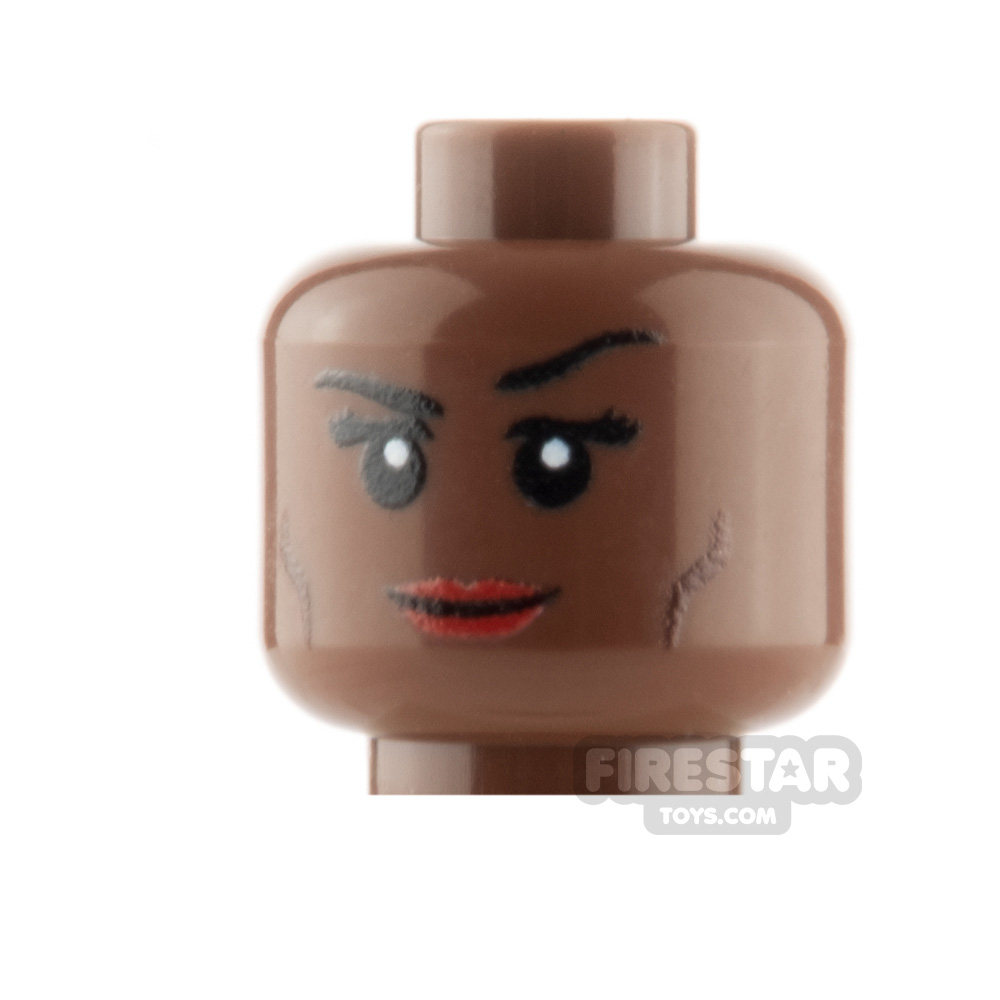 Custom Mini Figure Heads - Smile - Reddish BrownREDDISH BROWN