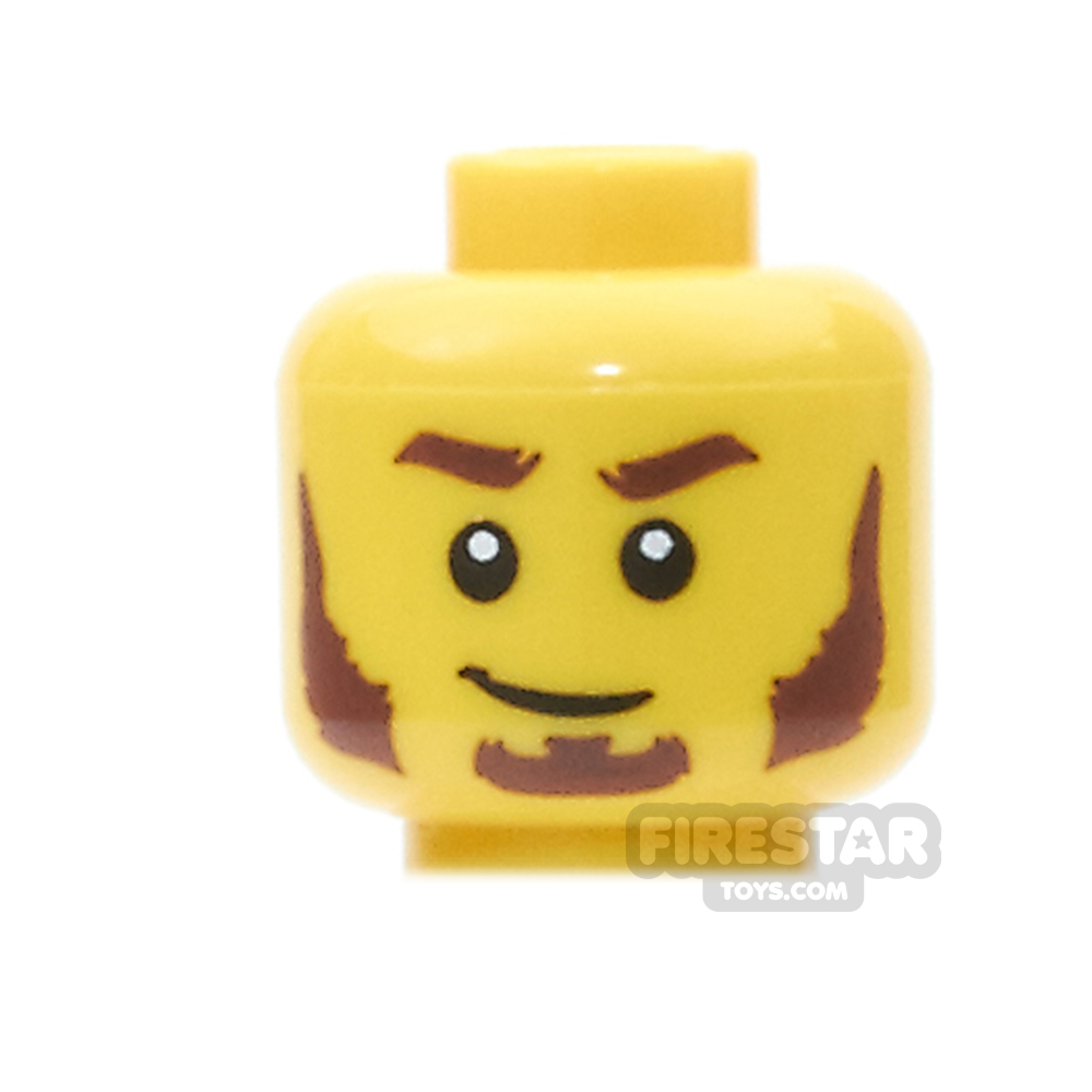 LEGO Mini Figure Heads - Bushy Eyebrows and Sideburns
