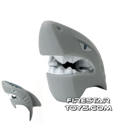 LEGO Mini Figure Heads - Shark HeadLIGHT BLUEISH GRAY