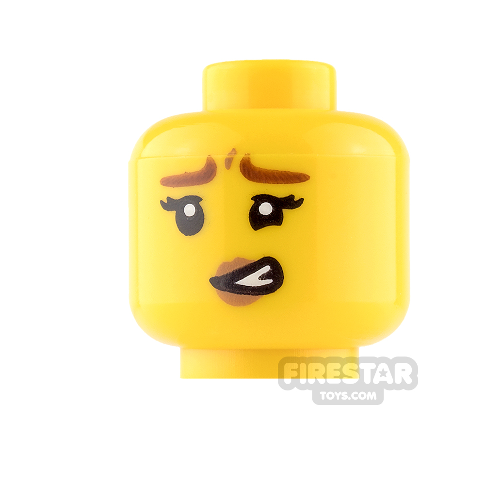 additional image for LEGO Mini Figure Heads - Female - Smile / Wincing