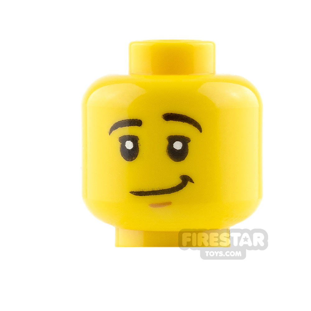 LEGO Mini Figure Heads - Smile and GrinYELLOW