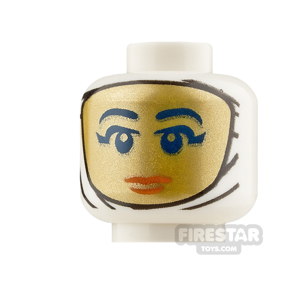 additional image for LEGO Mini Figure Heads Gold Face and Unwrapped Mummy
