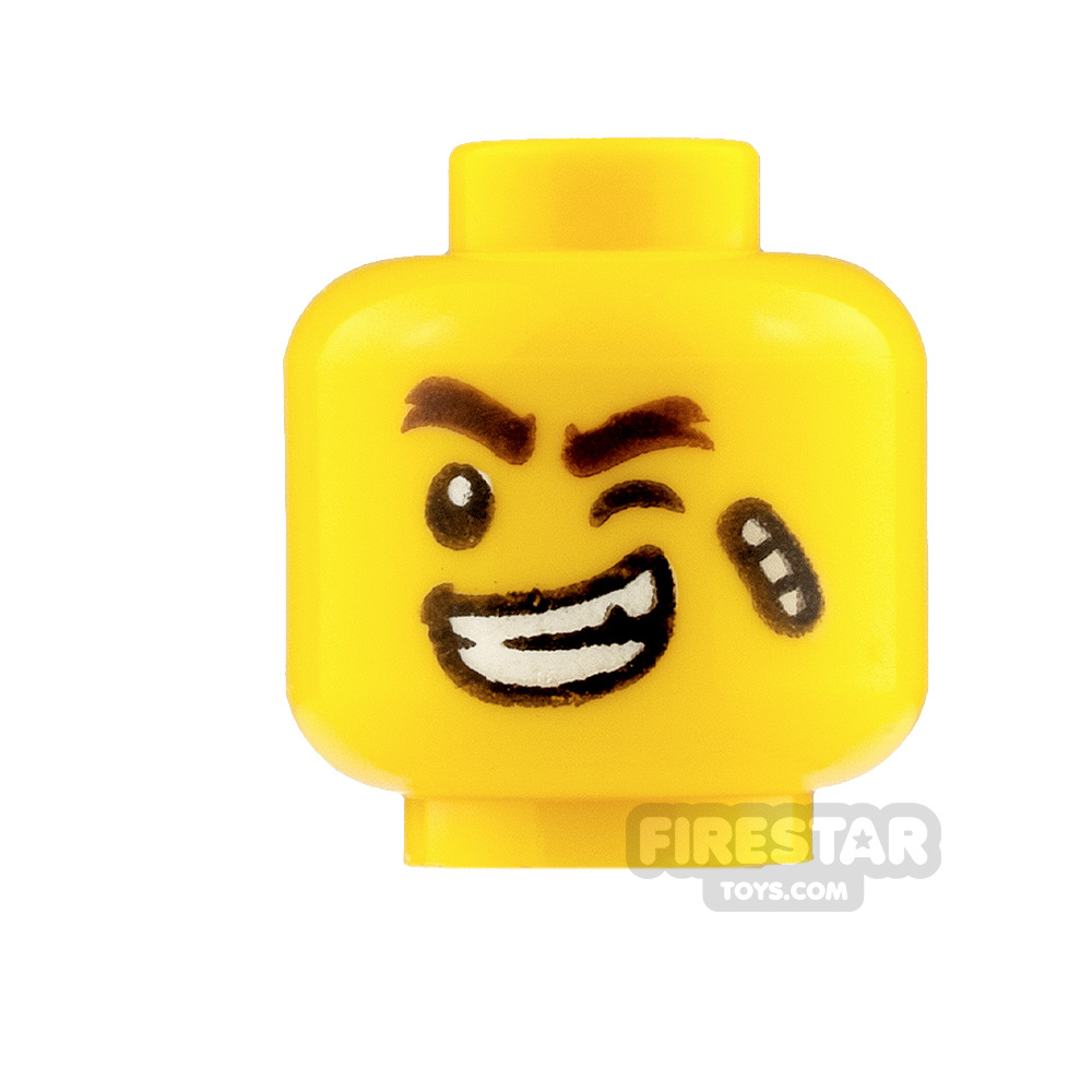 additional image for LEGO Mini Figure Heads Bandage Smile and Scared