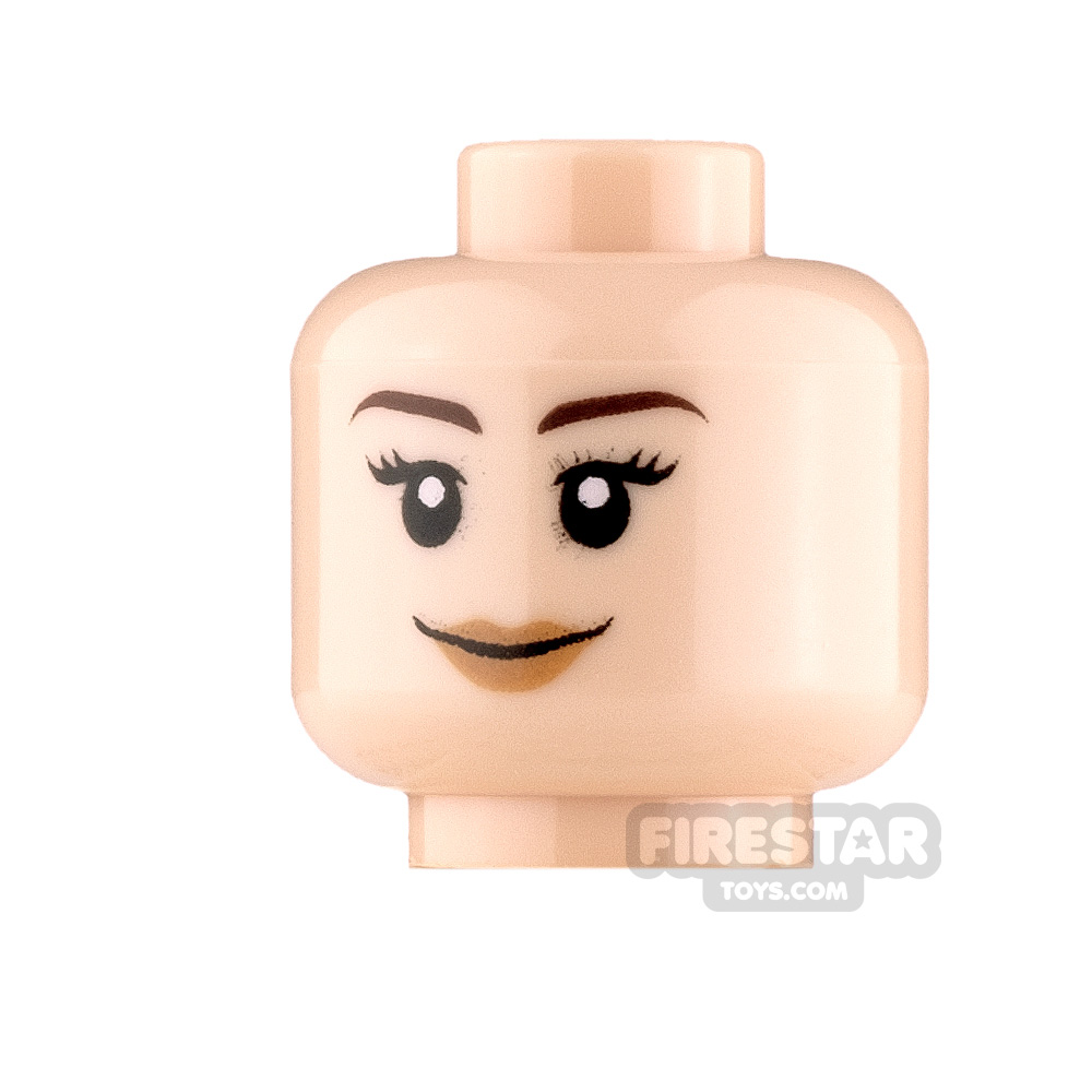 LEGO Mini Figure Heads Smile and Annoyed
