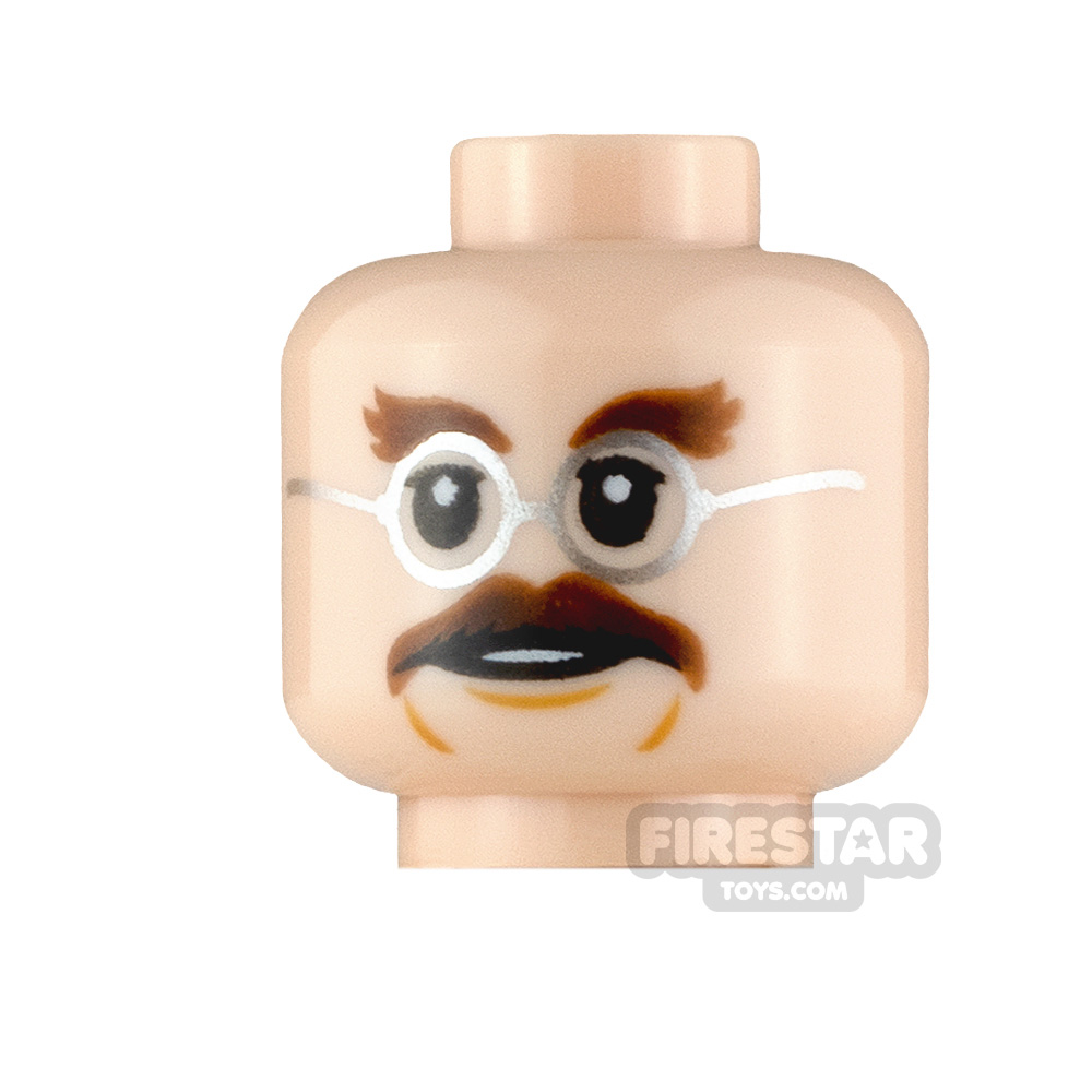 additional image for LEGO Minifigure Heads Moustache Open Mouth and Shocked