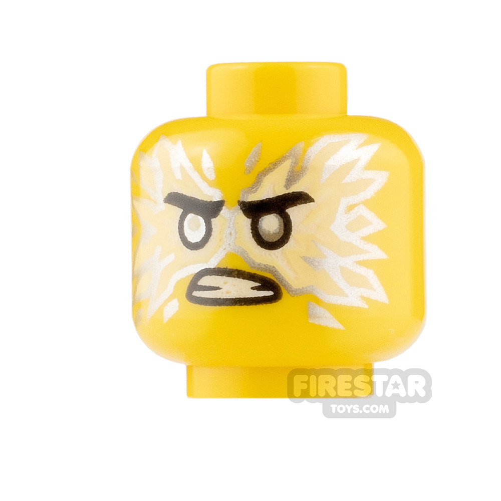 additional image for LEGO Minifigure Heads Lopsided Smile and Energy Burst