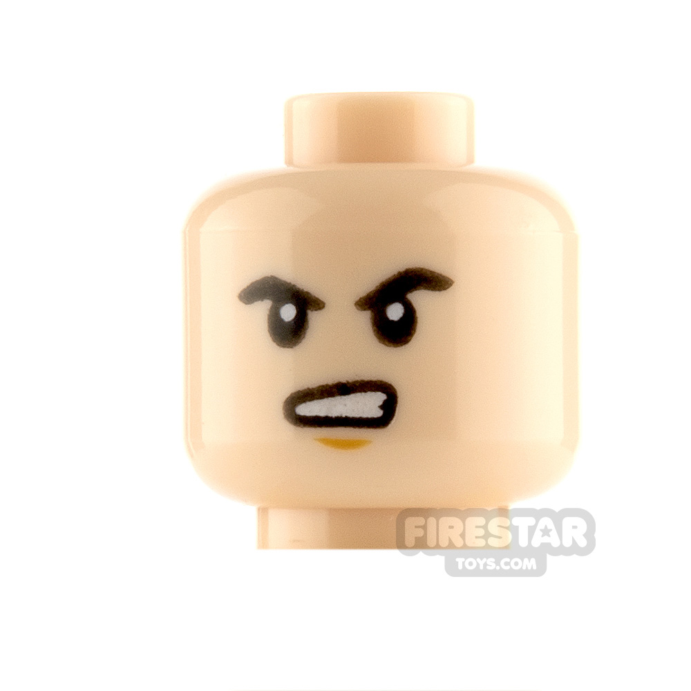 additional image for LEGO Minifigure Heads Chin Dimple Frown and Angry