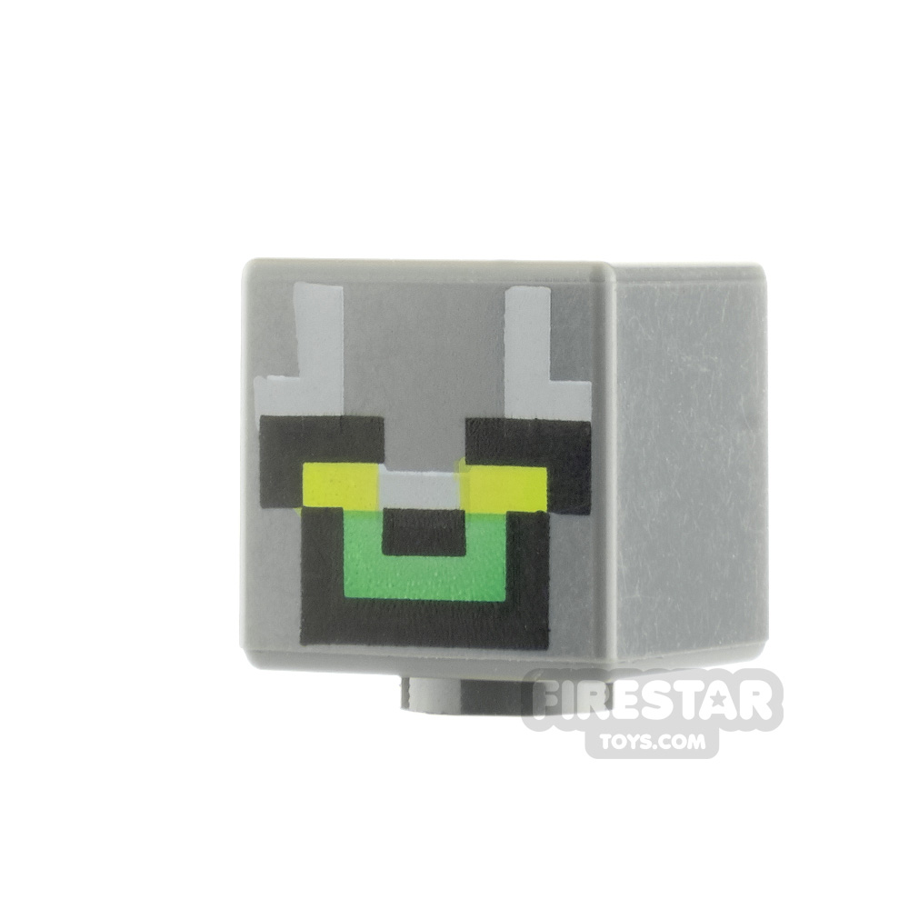 LEGO Minifigure Heads Minecraft Green Eyes