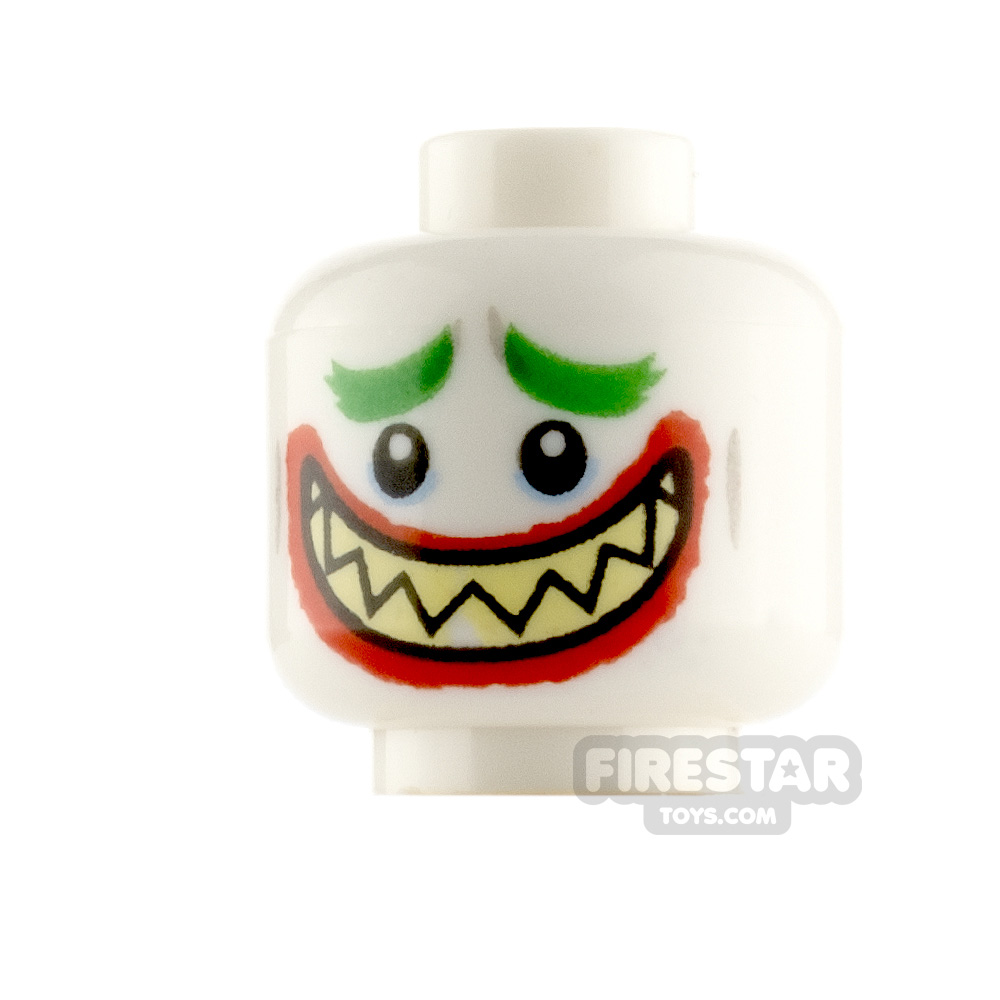 additional image for LEGO Minifigure Heads The Joker Smile and Worried