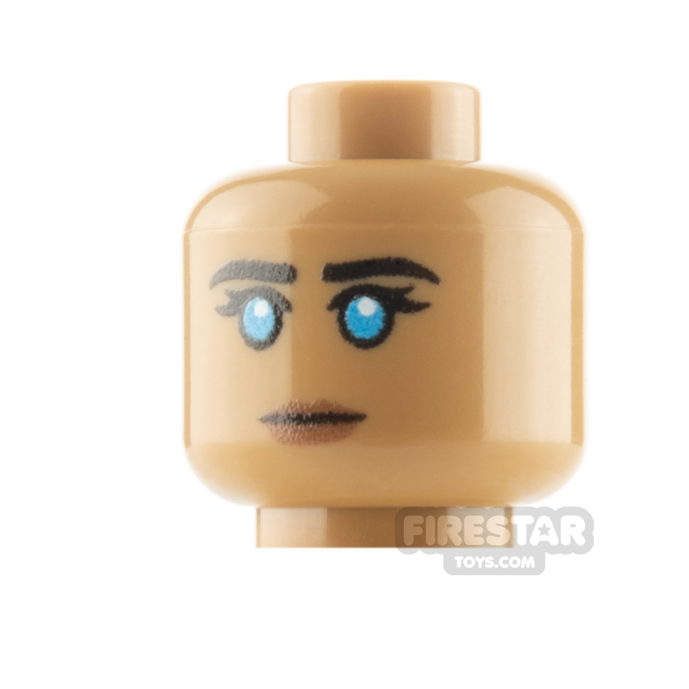 Custom Minifigure Head Desert Companion Neutral and Breathing TubeMEDIUM DARK FLESH