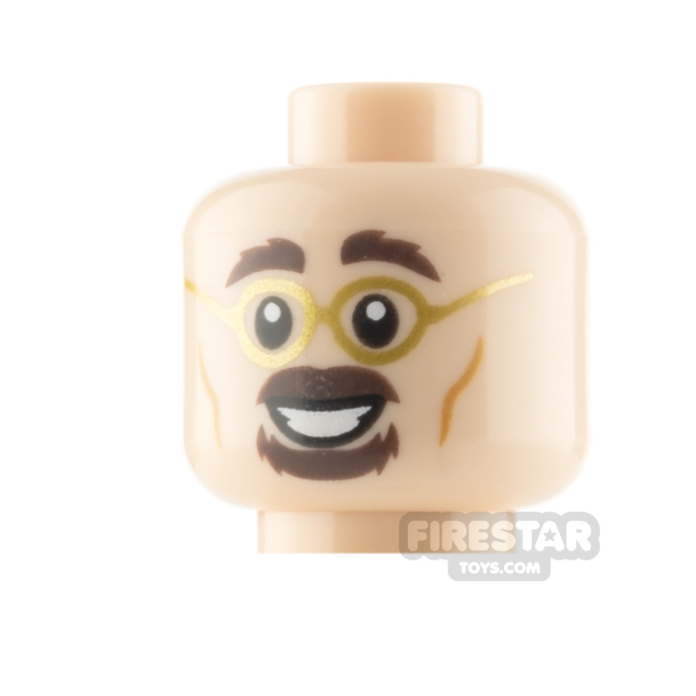 additional image for LEGO Minifigure Head Glasses Goatee Grin and Frown
