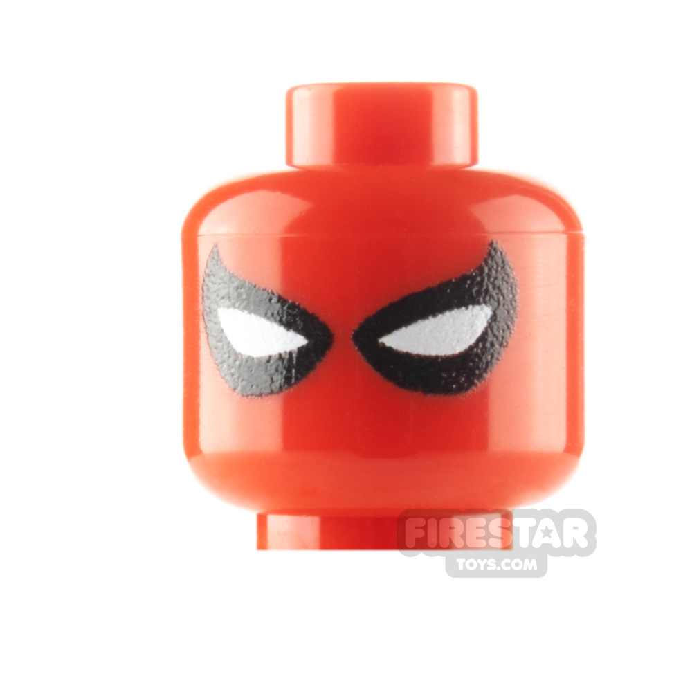 Custom Minifigure Head Scarlet ArachnidRED