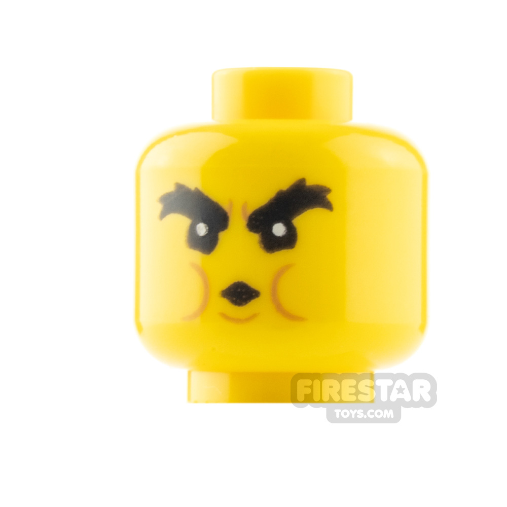 LEGO Minifigure Heads Blowing / Licking LipsYELLOW