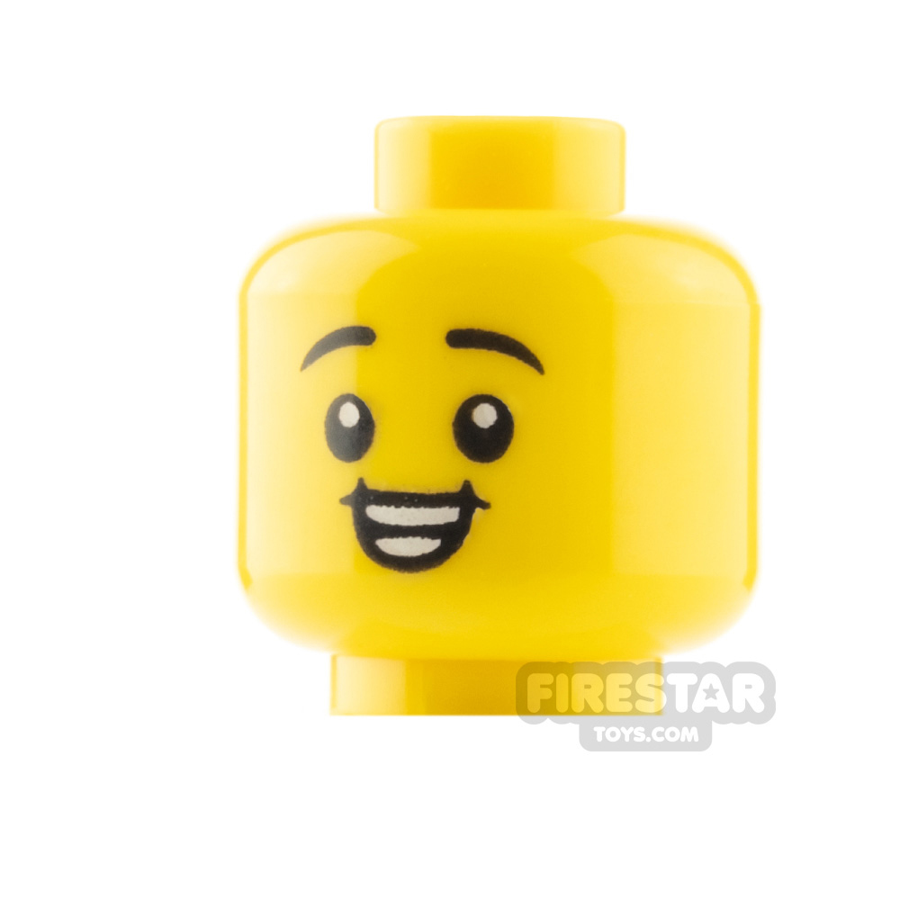 additional image for LEGO Minifigure Heads Crooked Smile / Open Mouth Smile