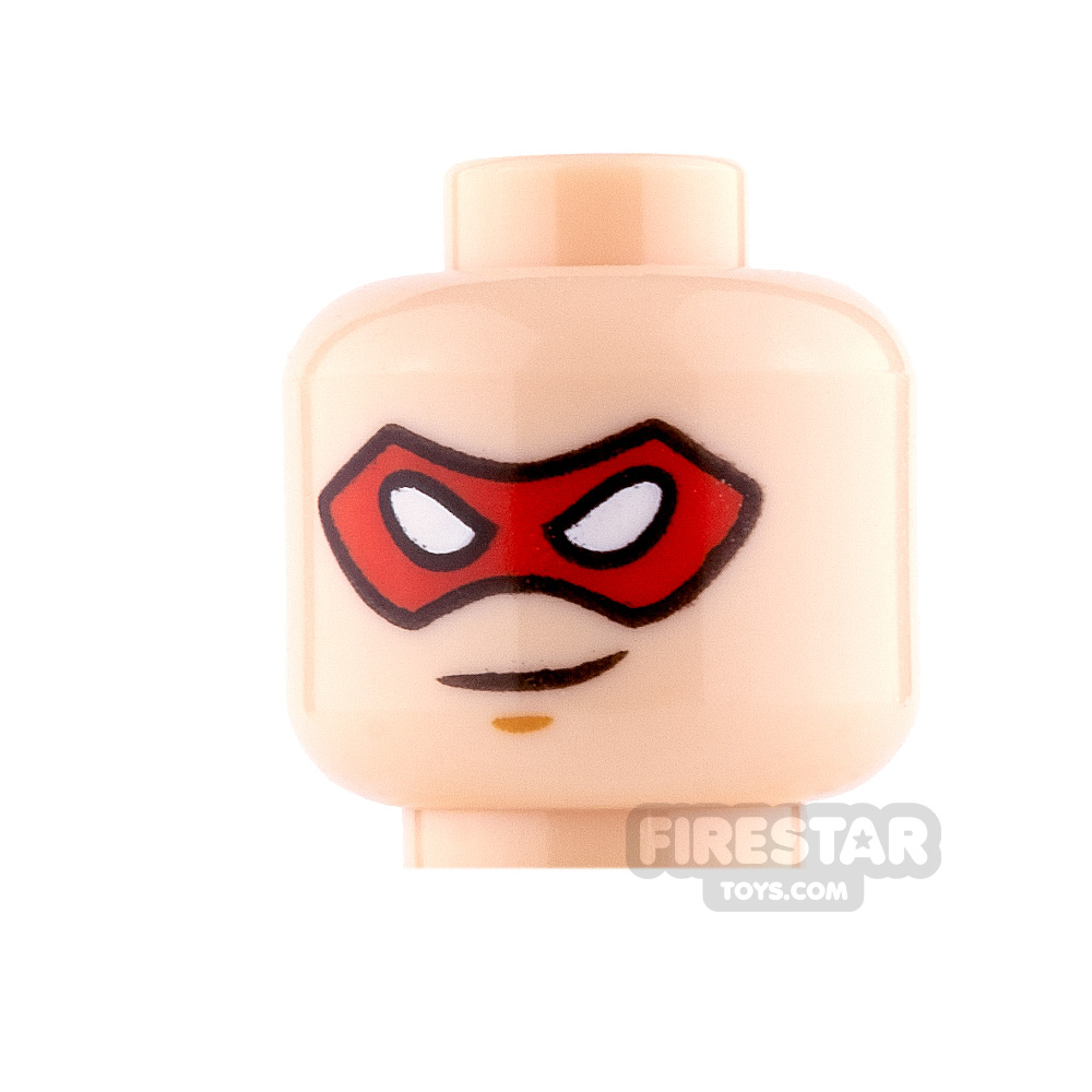 Lego Mini Figure Heads Robin Red Mask