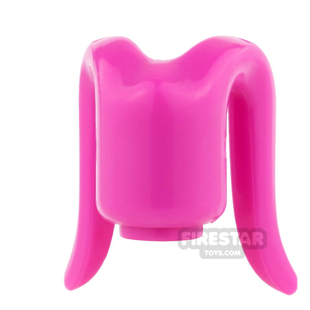 Arealight Mini Figure Heads - Monochrome Pink - Plain