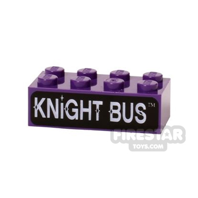 Printed Brick 2x4 Knight Bus