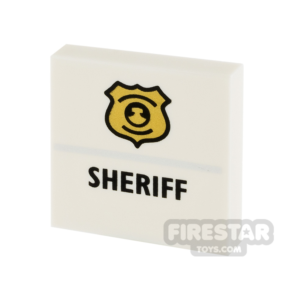 Printed Tile 2x2 Sheriff