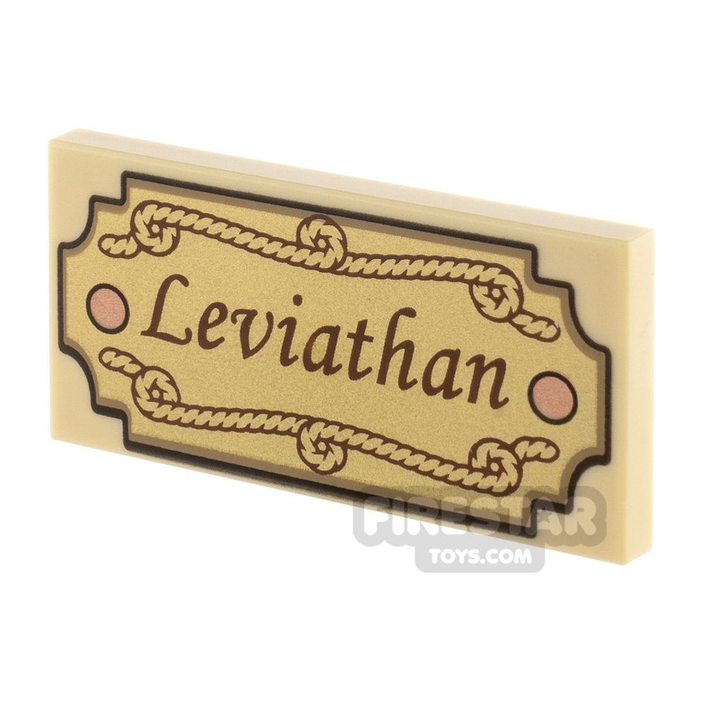 Printed Tile 2x4 LeviathanTAN