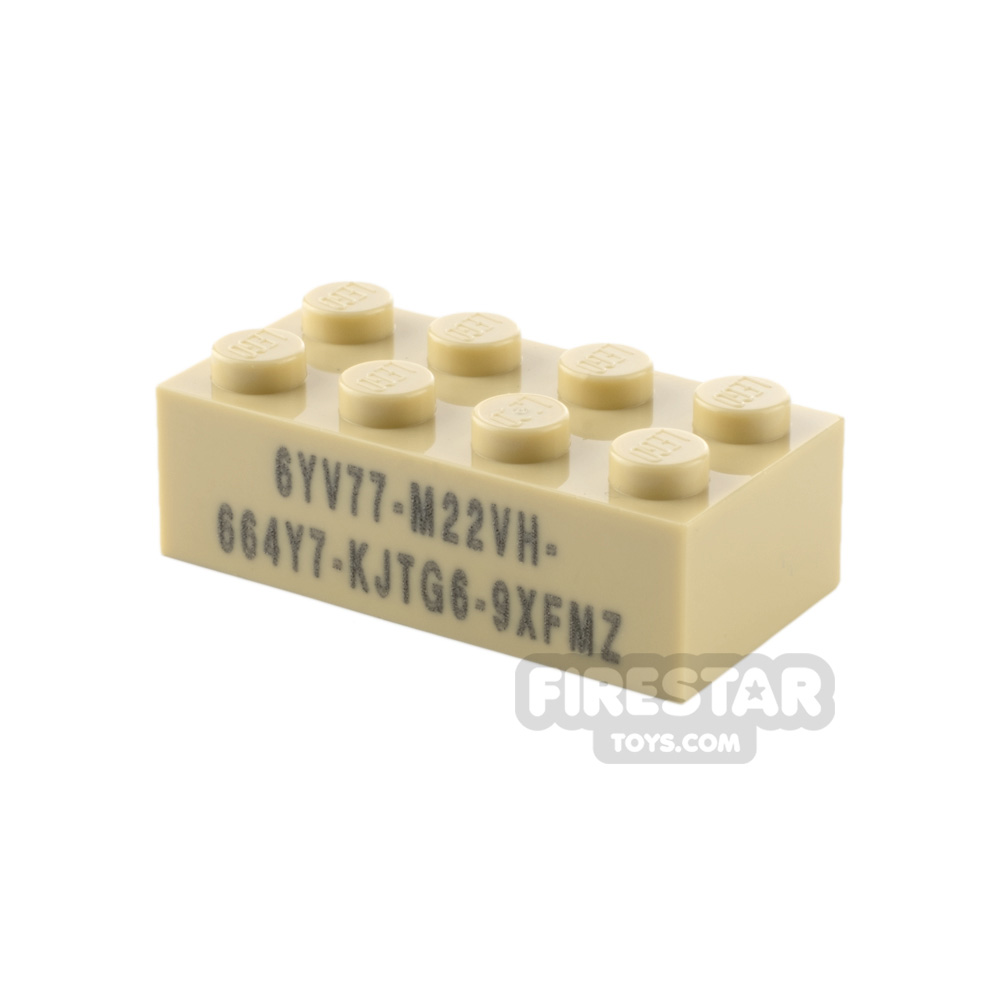 Printed Brick 2x4 Minecraft Variable CodeTAN