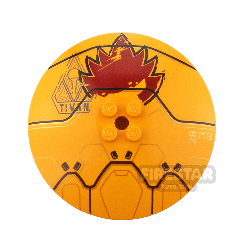 Printed Inverted Dish 8x8 Golden Drone