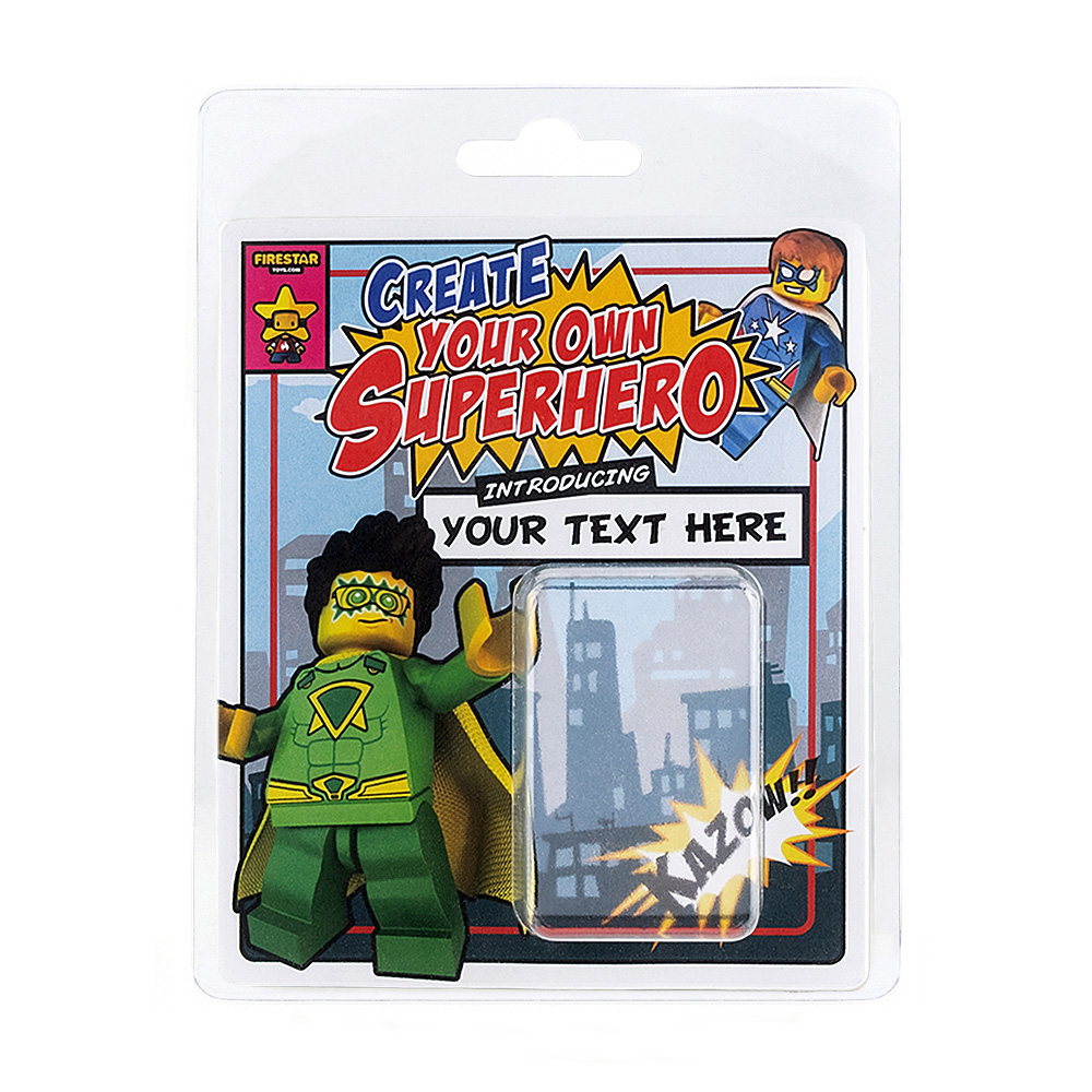 additional image for Personalised Minifigure Packaging - Superhero