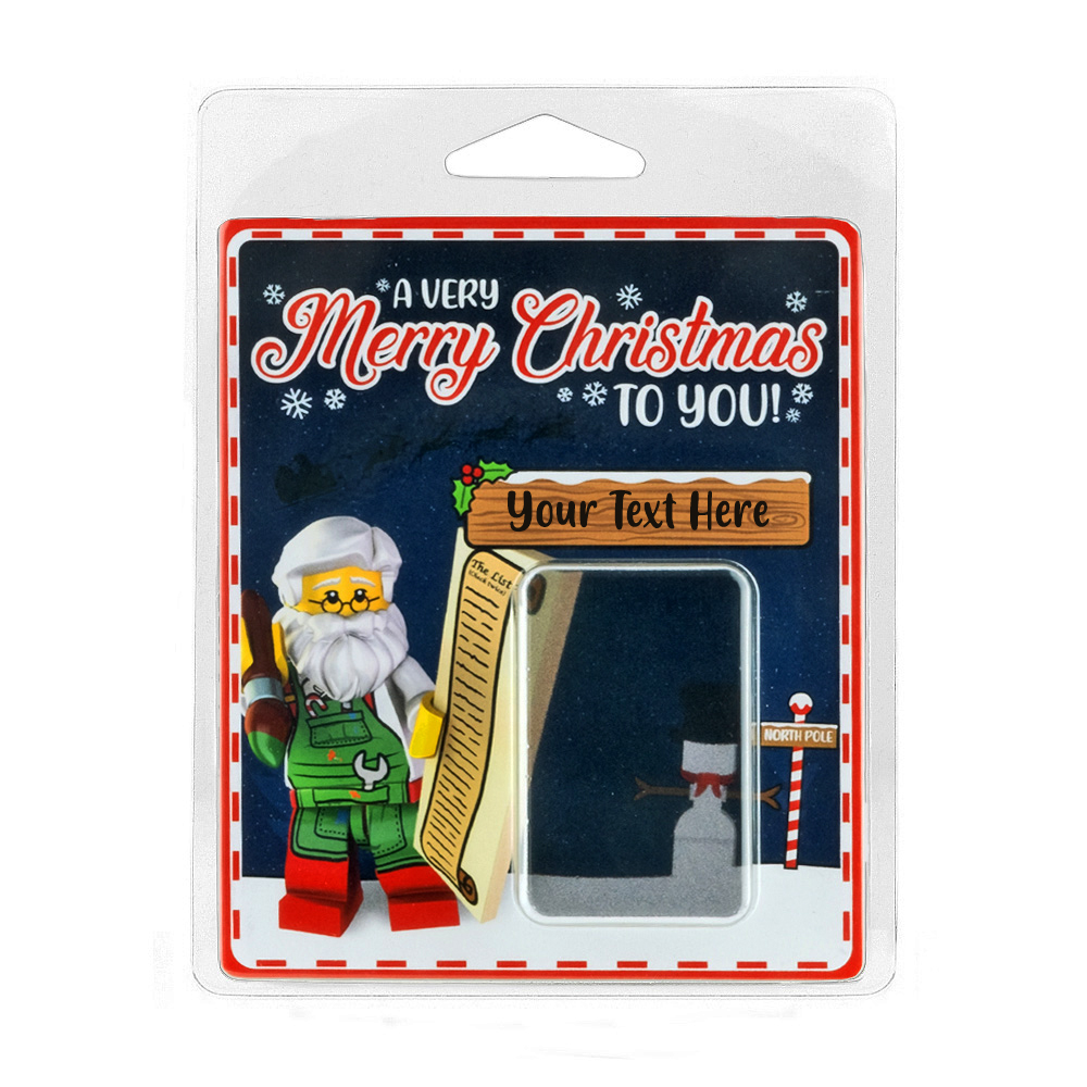 Personalised Minifigure Packaging Merry Christmas