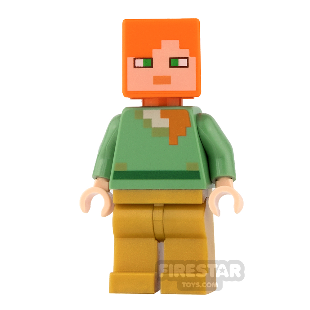 LEGO Minecraft Mini Figure - Alex - Pearl Gold Legs