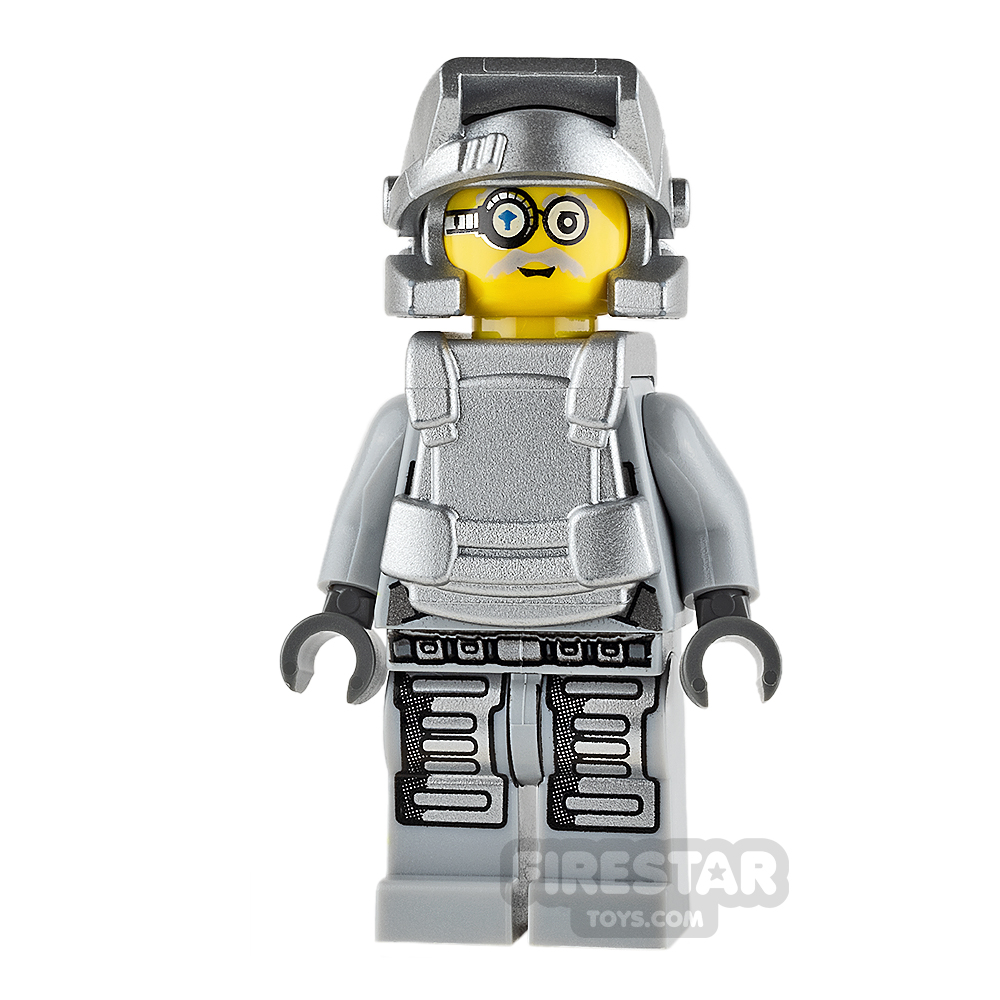 LEGO Power Miners Mini Figure - Power Miner - Brains - Gray Outfit
