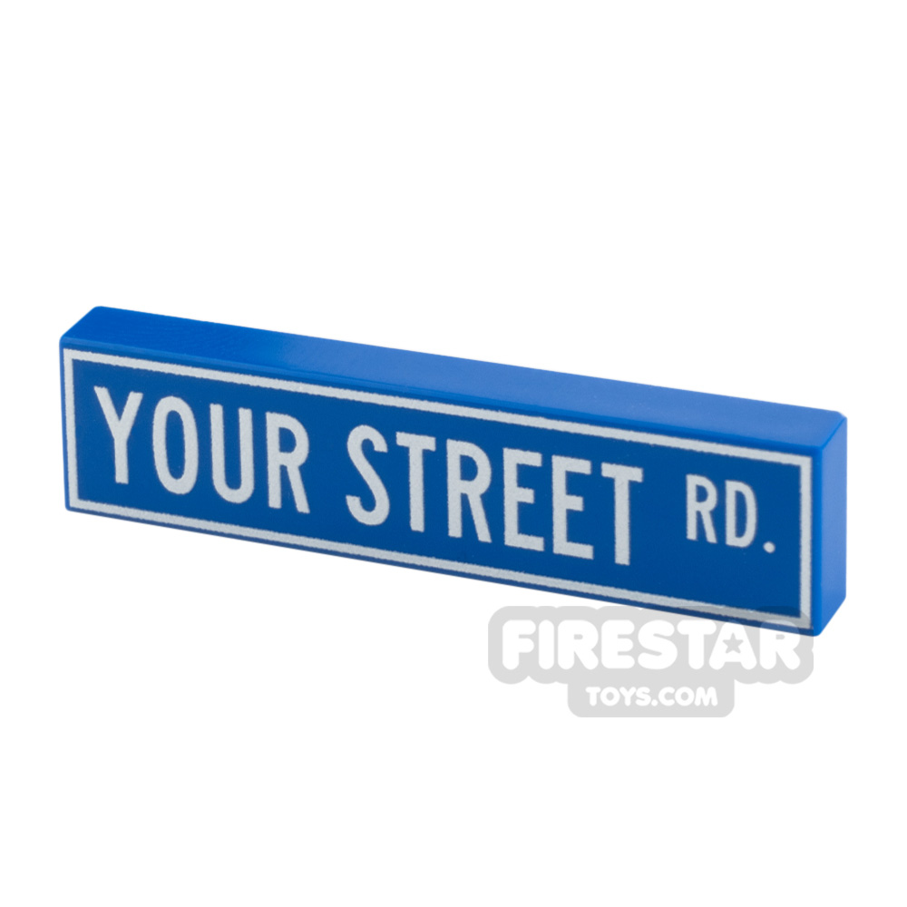 Personalised Tile US Street Sign 1x4