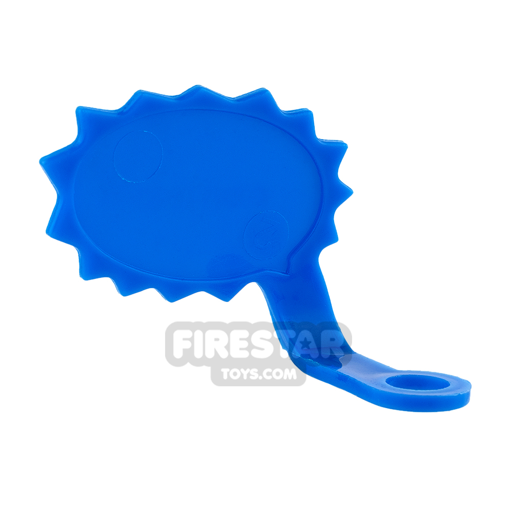 LEGO Speech Bubble - Spiked Edge - Right - Blue