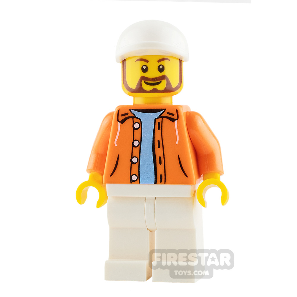 LEGO City Minifigur CTY0671 Koch Verkäufer Nostalgischem Hot Dog Vendor Chef NEU 