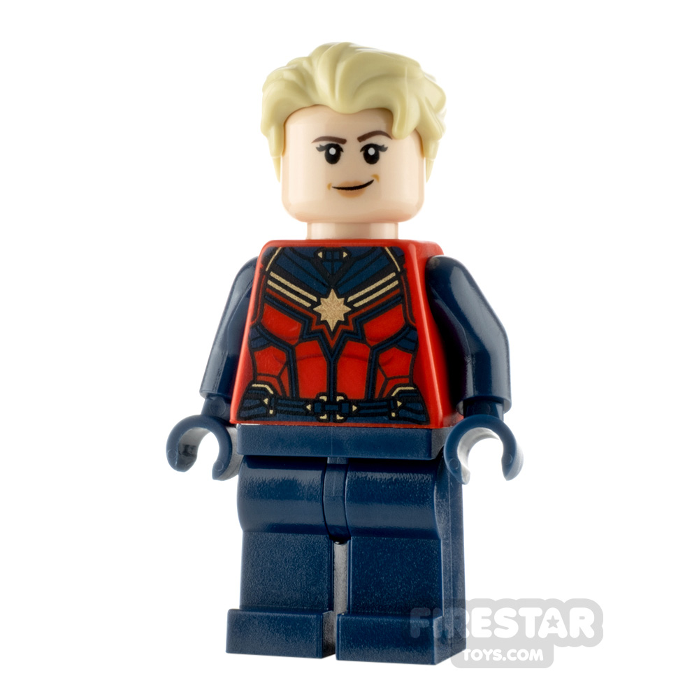 LEGO Super Heroes Minifigure Captain Marvel Dark Blue Hands