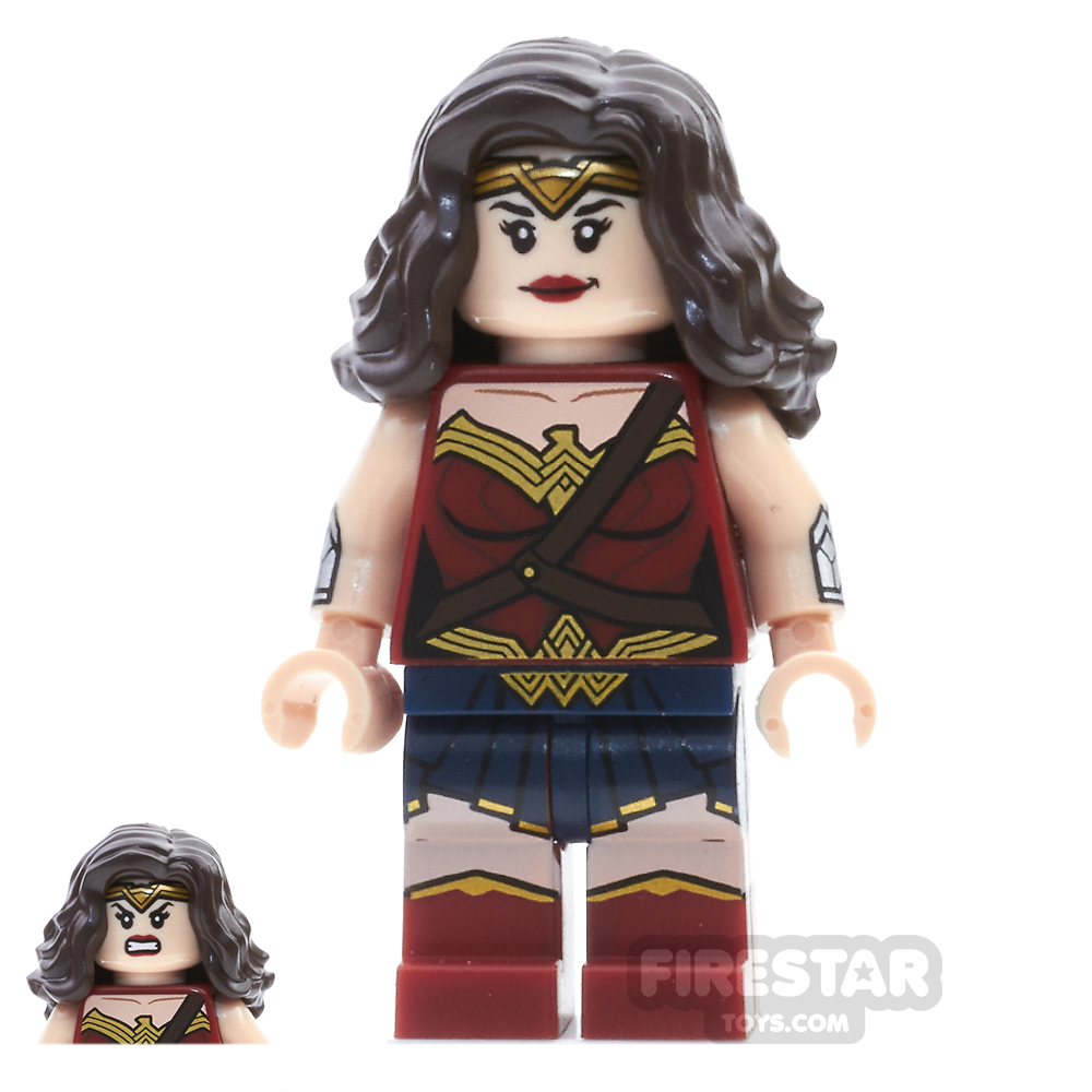 LEGO Super Heroes Mini Figure - Wonder Woman - Dark Brown Hair